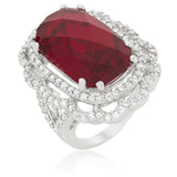 Red Cocktail Crest Ring - JGI - Flyclothing LLC
