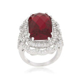 Red Cocktail Crest Ring - JGI - Flyclothing LLC