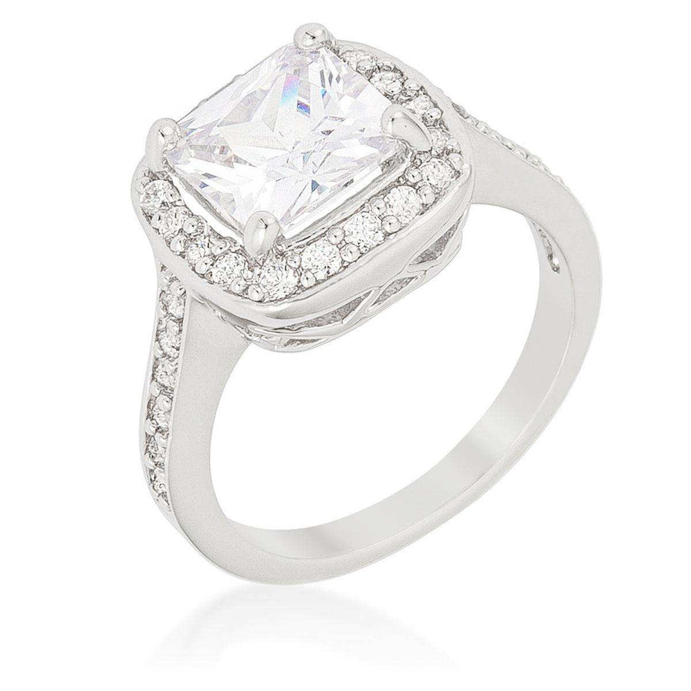 Halo Style Cushion Cut Engagement Ring - JGI - Flyclothing LLC
