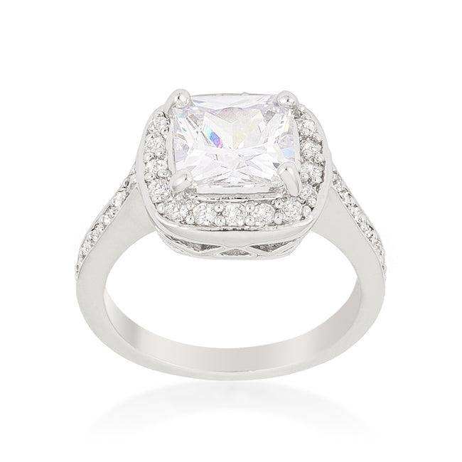 Halo Style Cushion Cut Engagement Ring - JGI - Flyclothing LLC