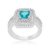 Micro-Pave Aqua Vintage Ring - JGI - Flyclothing LLC