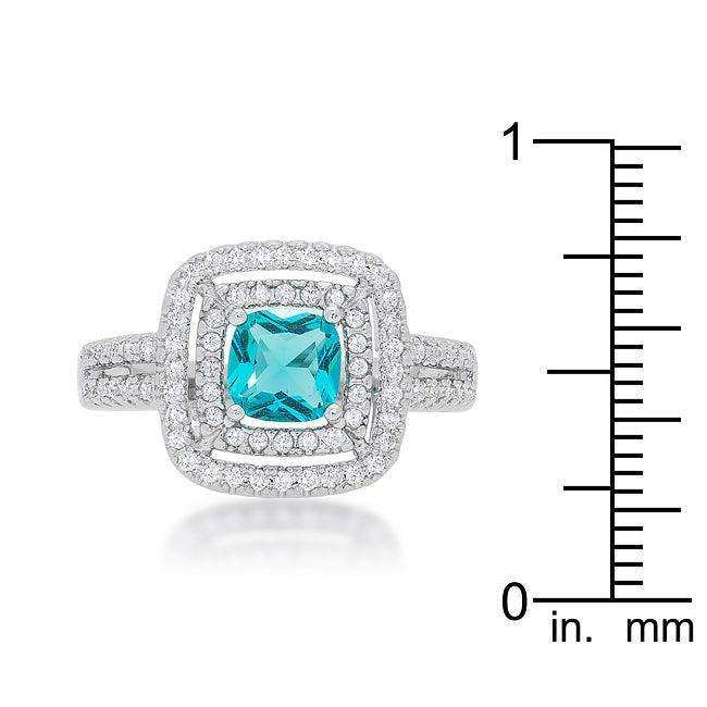 Micro-Pave Aqua Vintage Ring - JGI - Flyclothing LLC