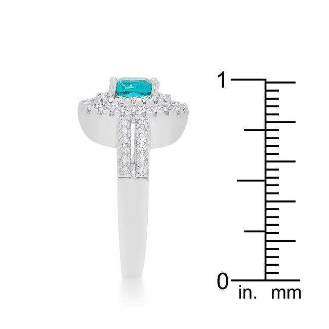 Micro-Pave Aqua Vintage Ring - JGI - Flyclothing LLC
