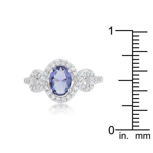 Tanzanite Halo Pave Cocktail Ring - JGI - Flyclothing LLC