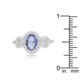 Tanzanite Halo Pave Cocktail Ring - JGI - Flyclothing LLC