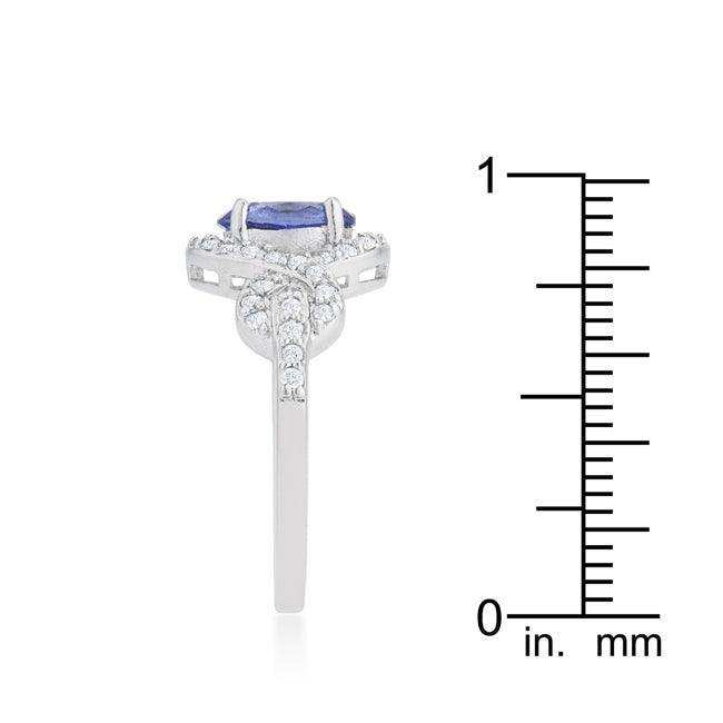 Tanzanite Halo Pave Cocktail Ring - JGI - Flyclothing LLC