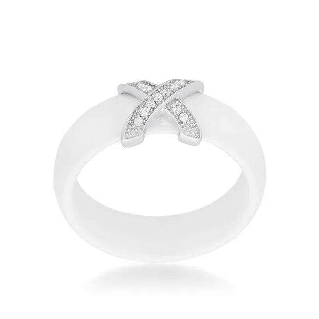 Modern Classic X Ring - White - JGI - Flyclothing LLC