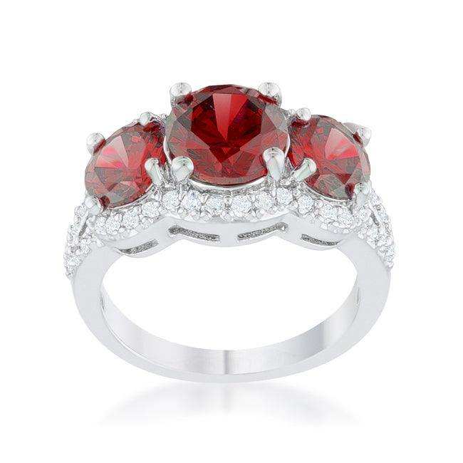 Garnet Classic Trio Ring - JGI - Flyclothing LLC