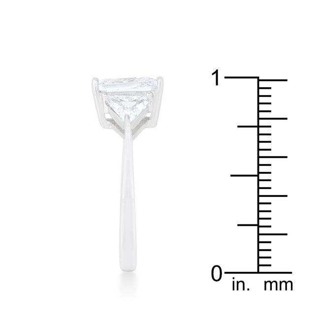 Classic Clear Rhodium Engagement Ring - JGI - Flyclothing LLC