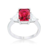 Classic Fuchsia Rhodium Engagement Ring - JGI - Flyclothing LLC