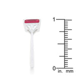 Classic Fuchsia Rhodium Engagement Ring - JGI - Flyclothing LLC