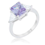 Classic Lavender White Gold Rhodium Engagement Ring - JGI - Flyclothing LLC