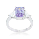 Classic Lavender White Gold Rhodium Engagement Ring - JGI - Flyclothing LLC