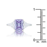 Classic Lavender White Gold Rhodium Engagement Ring - JGI - Flyclothing LLC