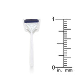 Classic Sapphire Rhodium Engagement Ring - JGI - Flyclothing LLC