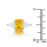 Classic Canary Yellow Rhodium Engagement Ring - JGI - Flyclothing LLC
