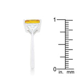 Classic Canary Yellow Rhodium Engagement Ring - JGI - Flyclothing LLC