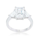 Classic Clear Sterling Silver Engagement Ring - JGI - Flyclothing LLC