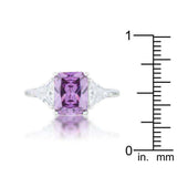 Classic Amethyst Sterling Silver Engagement Ring - JGI - Flyclothing LLC