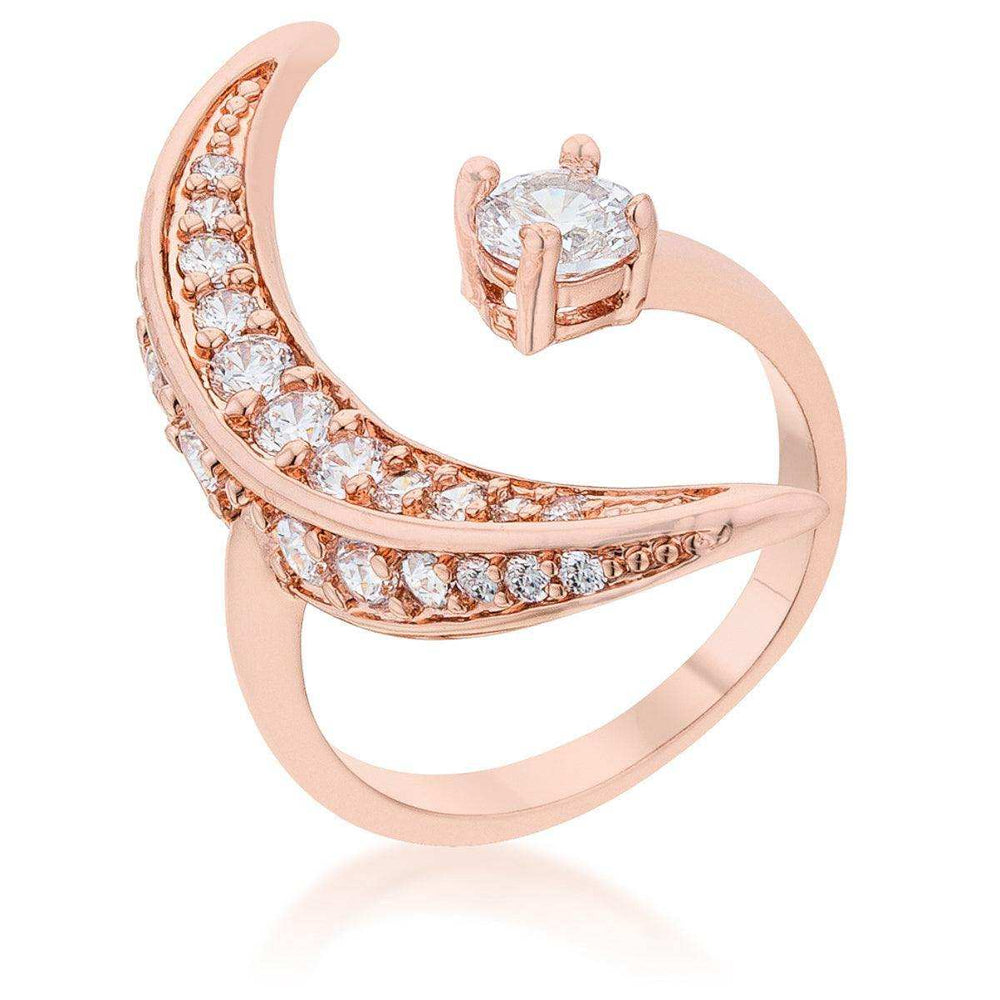 Luna .75ct CZ Rose Gold Delicate Ring - JGI - Flyclothing LLC
