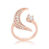 Luna .75ct CZ Rose Gold Delicate Ring - JGI - Flyclothing LLC