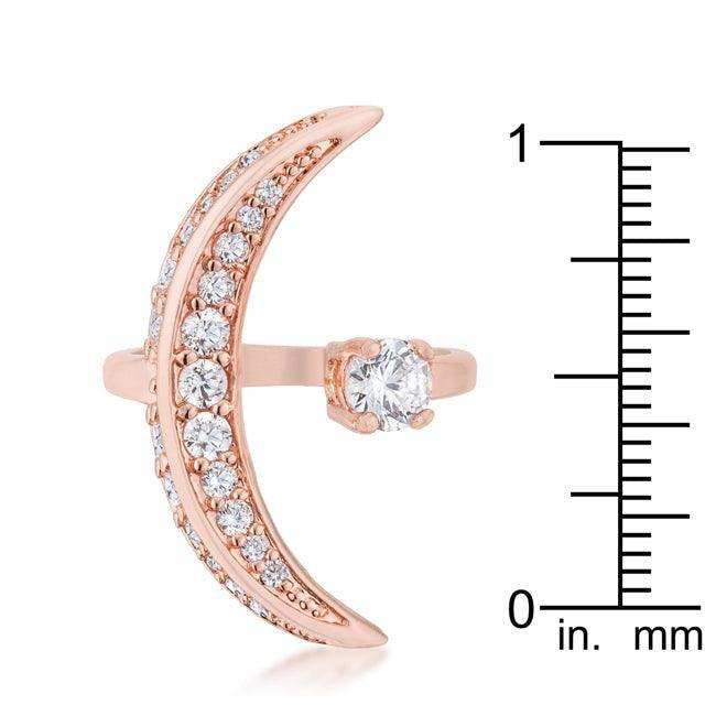 Luna .75ct CZ Rose Gold Delicate Ring - JGI - Flyclothing LLC