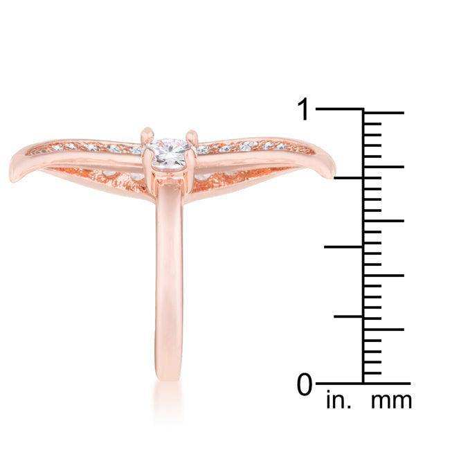 Luna .75ct CZ Rose Gold Delicate Ring - JGI - Flyclothing LLC