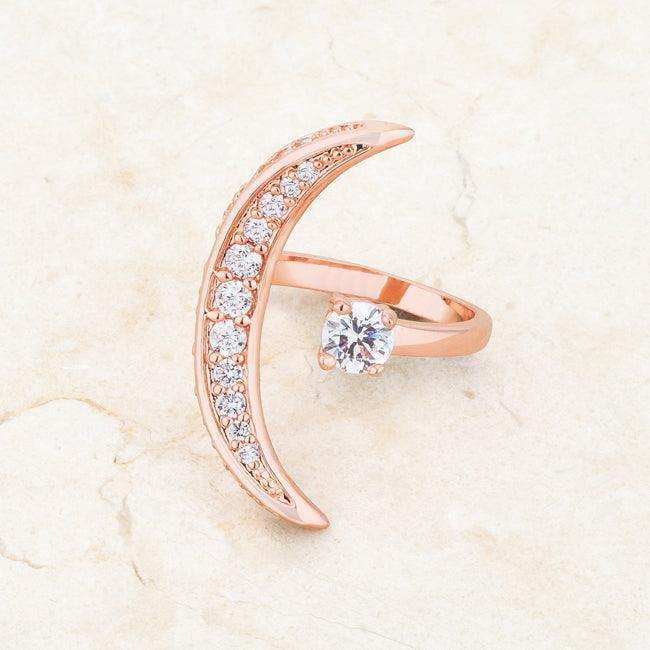 Luna .75ct CZ Rose Gold Delicate Ring - JGI - Flyclothing LLC
