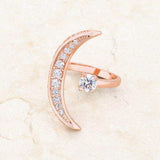 Luna .75ct CZ Rose Gold Delicate Ring - JGI - Flyclothing LLC