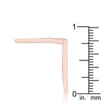 Michelle 0.2ct CZ Rose Gold Delicate V-Shape Ring - JGI - Flyclothing LLC