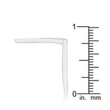 Michelle 0.2ct CZ Rhodium Delicate V-Shape Ring - JGI - Flyclothing LLC