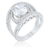 Marcie 3ct CZ Rhodium Contemporary Ring - JGI - Flyclothing LLC