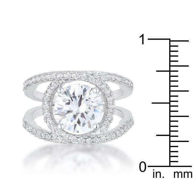 Marcie 3ct CZ Rhodium Contemporary Ring - JGI - Flyclothing LLC