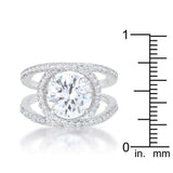 Marcie 3ct CZ Rhodium Contemporary Ring - JGI - Flyclothing LLC