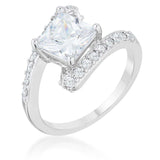 Caroline 2.3ct CZ Rhodium Statement Ring - JGI - Flyclothing LLC