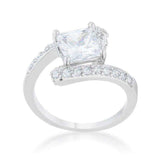Caroline 2.3ct CZ Rhodium Statement Ring - JGI - Flyclothing LLC