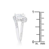 Caroline 2.3ct CZ Rhodium Statement Ring - JGI - Flyclothing LLC