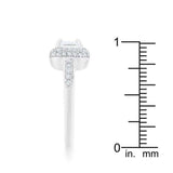 Serena 1.5ct Clear CZ Rhodium Art Deco Ring - JGI - Flyclothing LLC