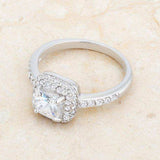 Serena 1.5ct Clear CZ Rhodium Art Deco Ring - JGI - Flyclothing LLC