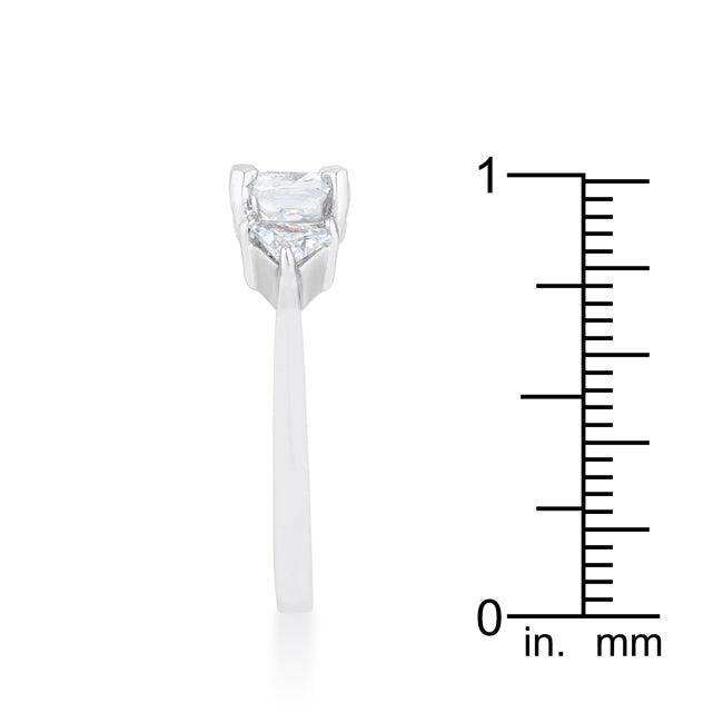 Shonda 1.8ct Clear CZ Rhodium Cushion Classic Statement Ring - JGI - Flyclothing LLC