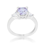 Shonda 1.8ct Lavender CZ Rhodium Cushion Classic Statement Ring - JGI - Flyclothing LLC