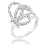 Bea 0.4ct CZ Rhodium Pave Butterfly Ring - JGI - Flyclothing LLC
