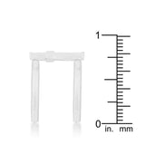 Francis 0.08ct CZ Rhodium Contemporary Cross Ring - JGI - Flyclothing LLC