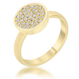 Krystal 0.2ct CZ 14k Gold Pave Circle Ring - JGI - Flyclothing LLC