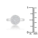 Krystal 0.2ct CZ Rhodium Pave Circle Ring - JGI - Flyclothing LLC