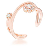 Krista 0.25ct CZ Rose Gold Abstract Wrap Ring - JGI - Flyclothing LLC