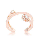 Krista 0.25ct CZ Rose Gold Abstract Wrap Ring - JGI - Flyclothing LLC