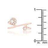 Krista 0.25ct CZ Rose Gold Abstract Wrap Ring - JGI - Flyclothing LLC