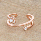Krista 0.25ct CZ Rose Gold Abstract Wrap Ring - JGI - Flyclothing LLC