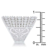 Charlyn 2.5ct Rhodium CZ Statement Cocktail Ring - JGI - Flyclothing LLC